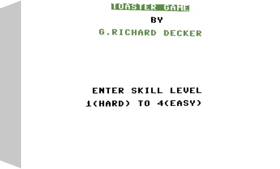 Toaster Game — box-3D (WOR)