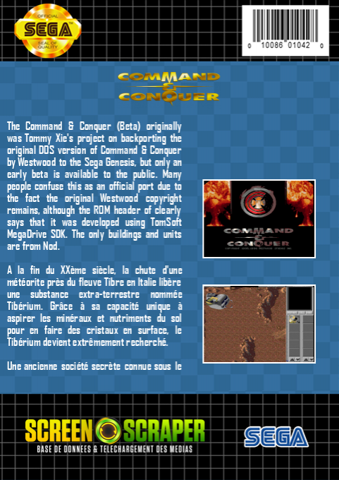 Command And Conquer — box-2D-back (SS)