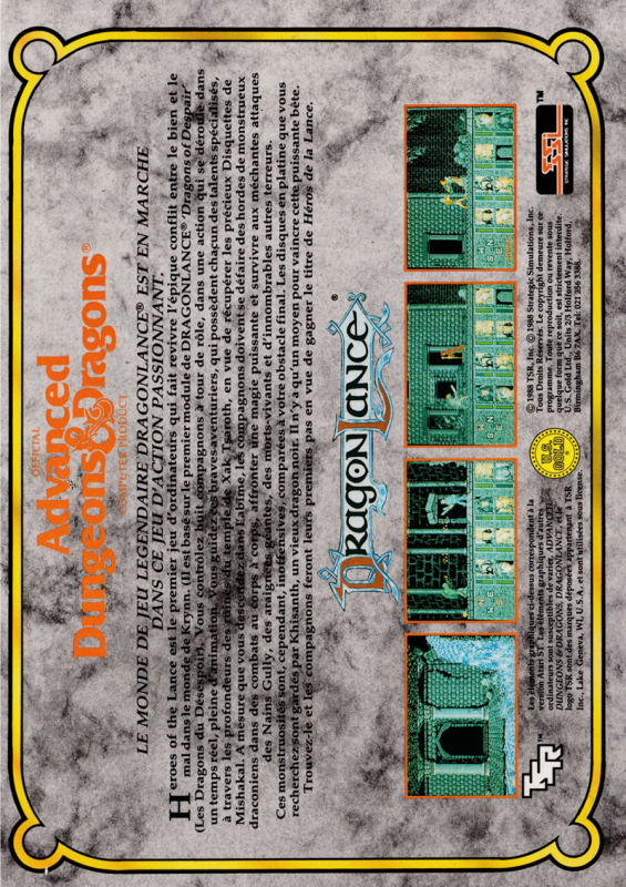 Heroes Of The Lance — box-2D-back (FR)
