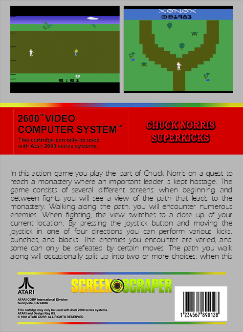 Chuck Norris Superkicks — box-2D-back (SS)