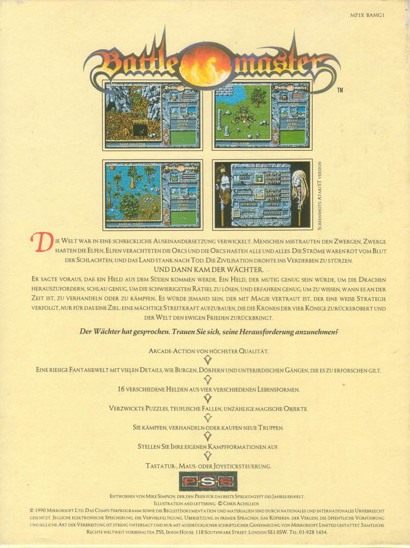 Battle Master — box-2D-back (DE)