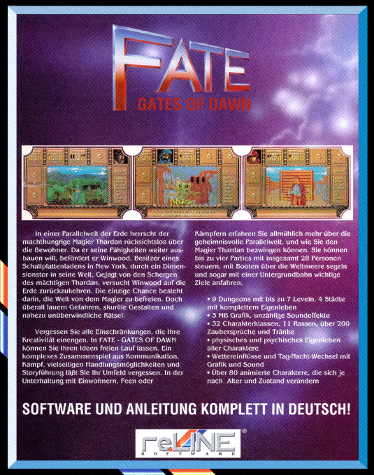 Fate - Gates of Dawn — box-2D-back (DE)