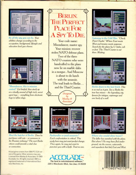 Third Courier, The — box-2D-back (US)