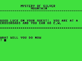 The Mystery of Silver Mountain — ss (WOR)