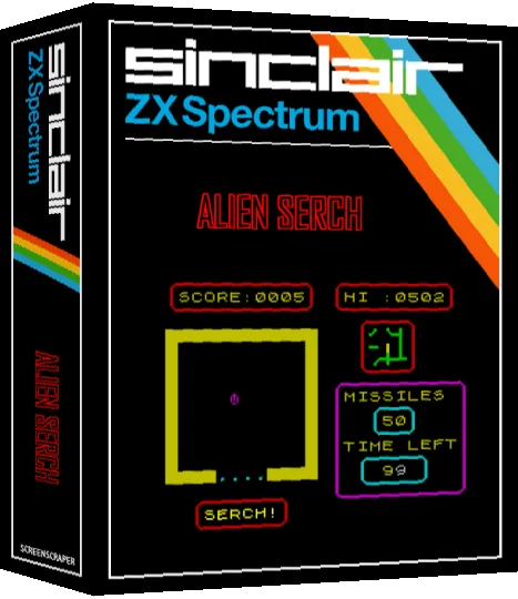 Alien Serch — box-3D (SS)