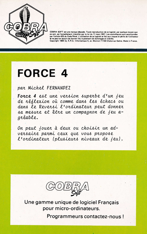Force Quatre — box-2D-back (FR)