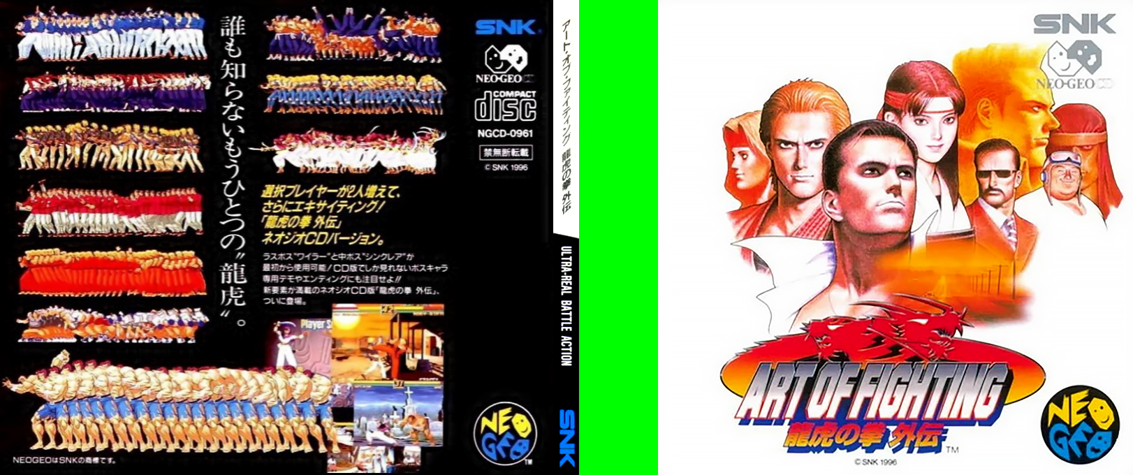 Art of Fighting - Ryuuko no Ken Gaiden ~ The Path of the Warrior - Art of Fighting 3 — box-texture (JP)
