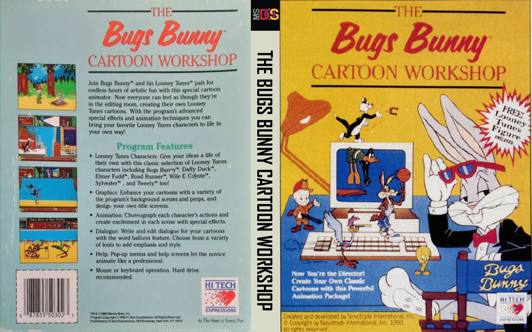 Bugs Bunny Cartoon Workshop, The — box-texture (US)