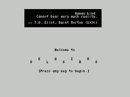 ZxZvm - Delusions - An Interactive Self Discovery — sstitle (WOR)