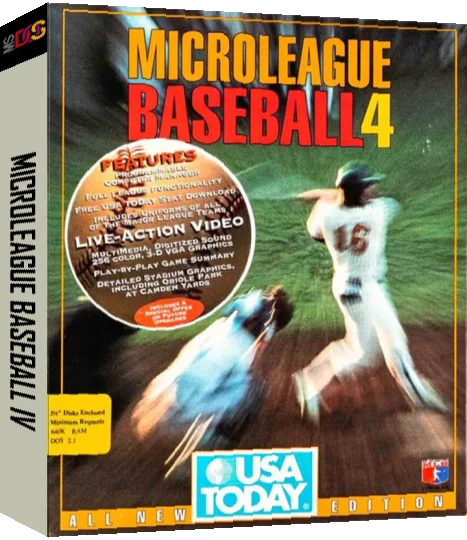 Microleague Baseball 4 — box-3D (US)