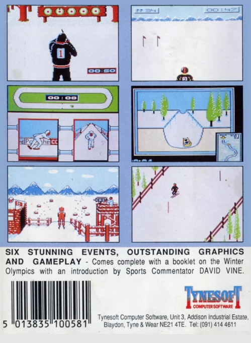Winter Olympiad 88 — box-2D-back (EU)