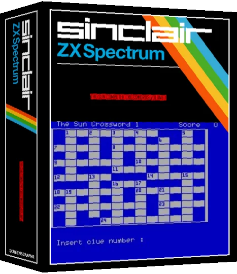 Sun Computer Crosswords Volume 1, The — box-3D (SS)