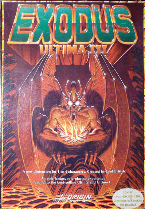 Ultima 3 - Exodus box art