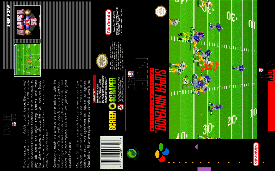 Madden NFL 98 — box-texture (SS)