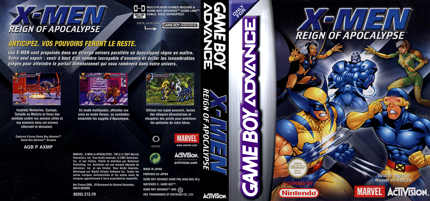 X-Men - Reign of Apocalypse — box-texture (FR)