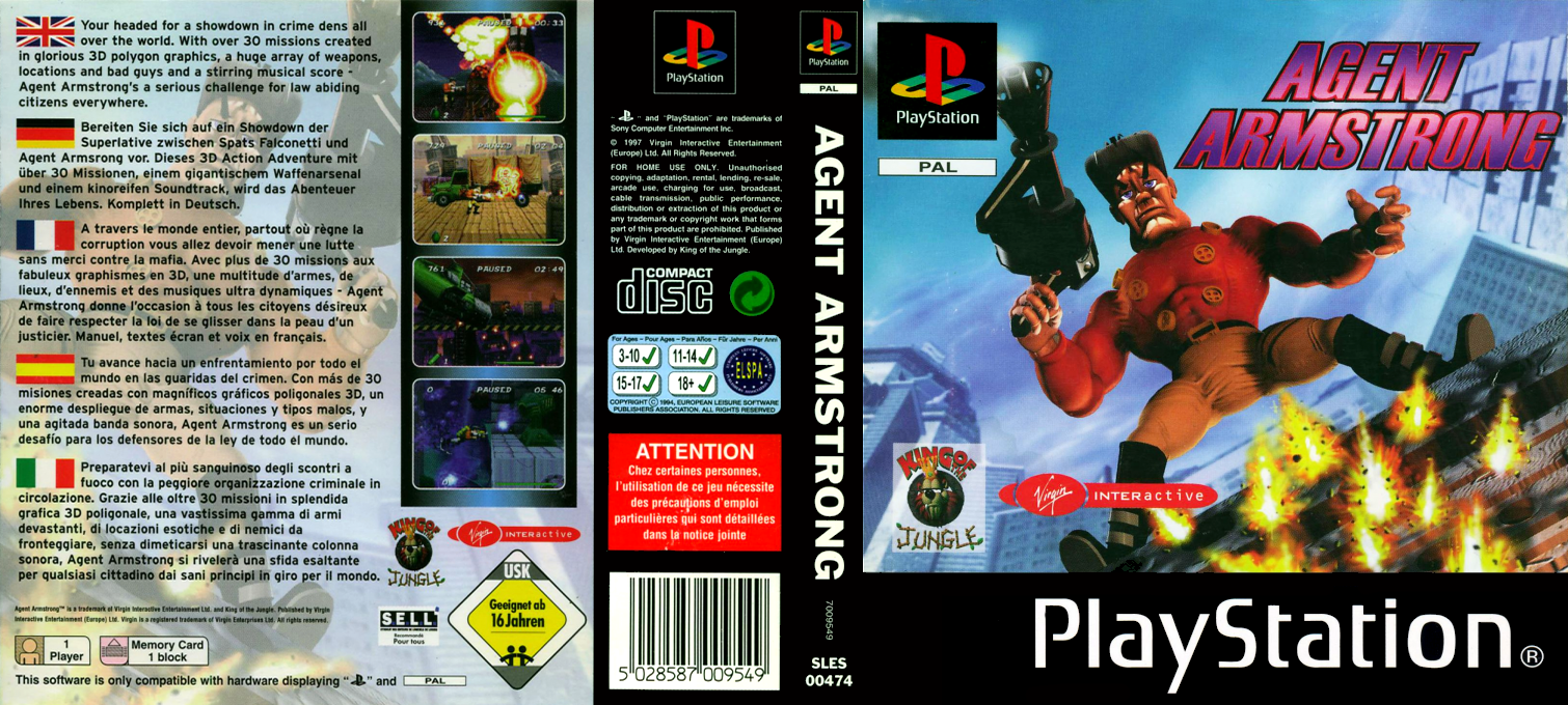 Agent Armstrong - Himitsu Shirei Daisakusen — box-texture (EU)