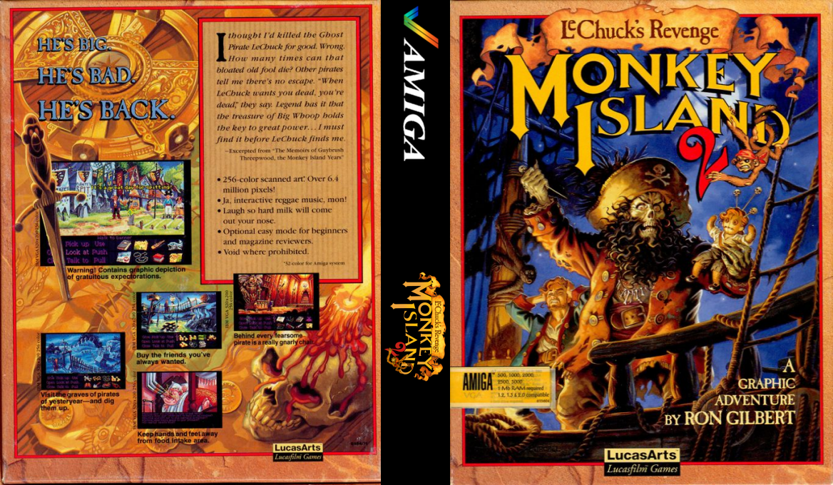 Monkey Island 2 - LeChuck's Revenge — box-texture (US)