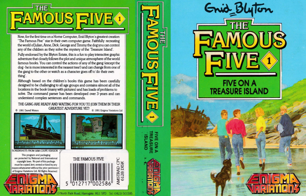 Famous Five, The - Five On A Treasure Island — box-texture (EU)