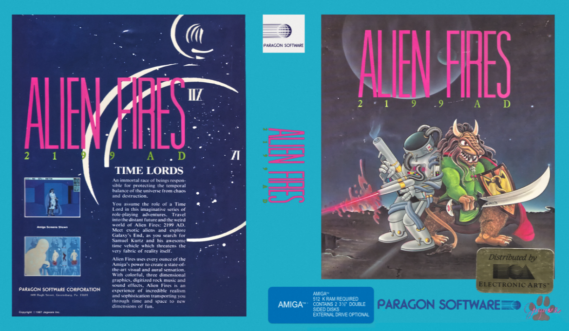 Alien Fires 2199 AD — box-texture (US)