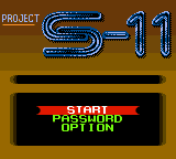 Project S-11 — sstitle (WOR)