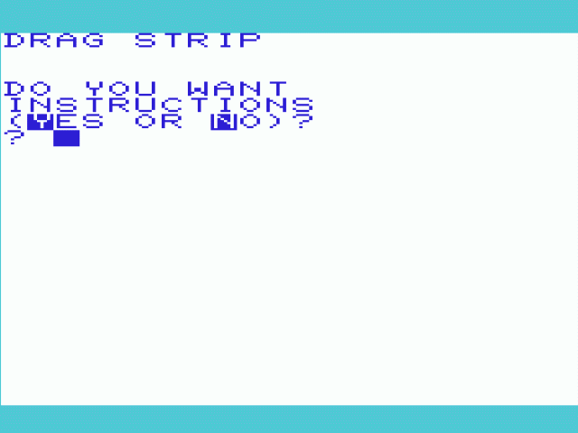 Drag Strip — sstitle (WOR)