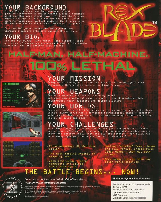 Rex Blade - The Apocalypse — box-2D-back (US)