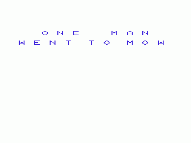 One Man — sstitle (WOR)