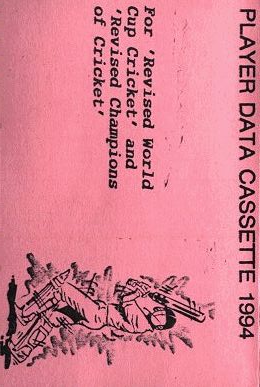 Champions of Cricket + World Cup Cricket - Data Cassette 1994 box art