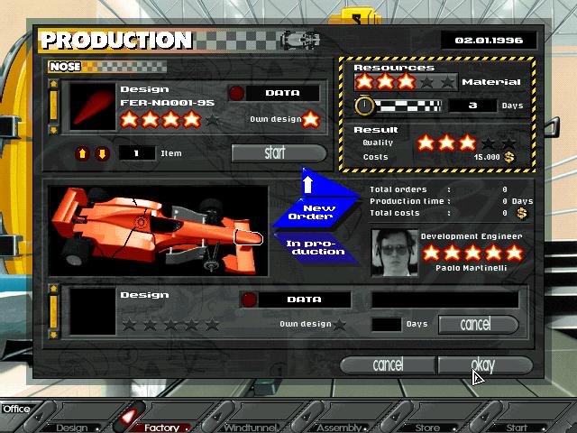 F1 Manager 96 — ss (EU)