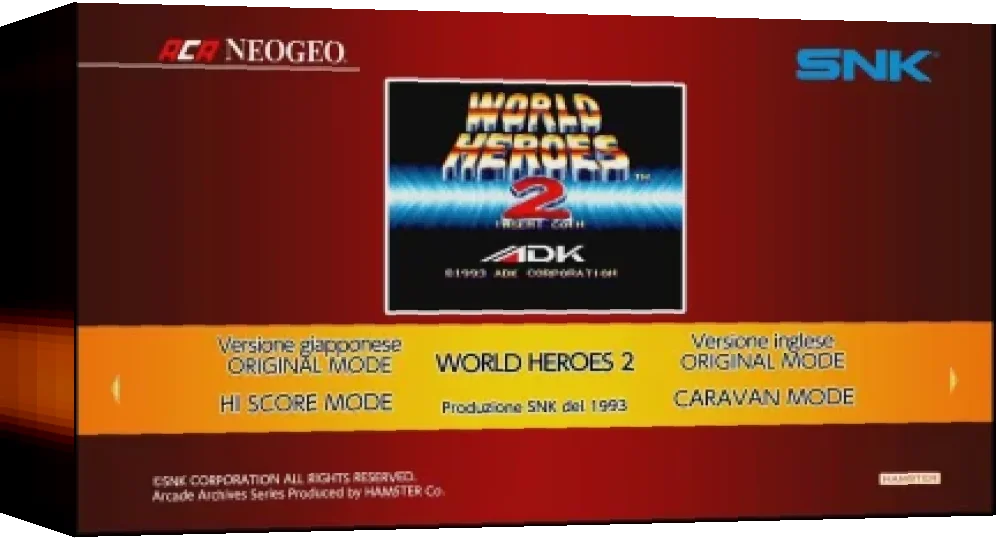 Aca Neogeo World Heroes 2 — box-3D (WOR)