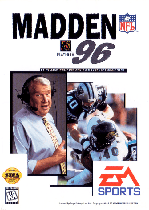 Madden Nfl 96 box art