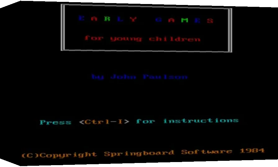 Early Games For Young Children — box-3D (WOR)