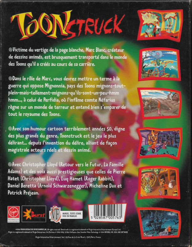 Toonstruck — box-2D-back (FR)