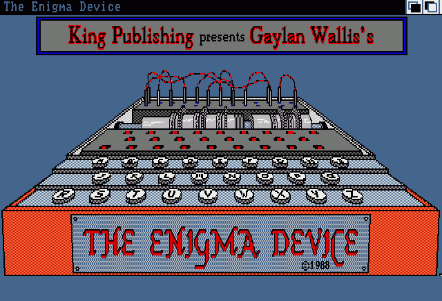 Enigma Device, The — sstitle (WOR)