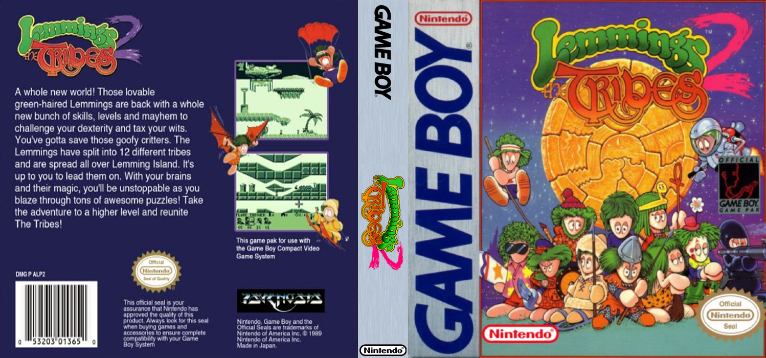 Lemmings 2 - The Tribes — box-texture (US)