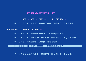 Frazzle — sstitle (WOR)