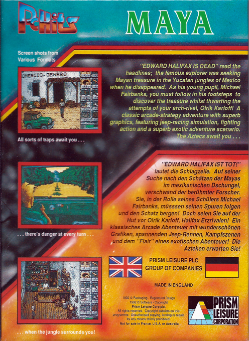 Fétiche Maya, Le — box-2D-back (EU)
