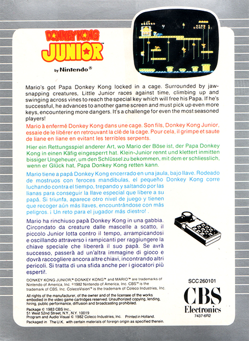 Donkey Kong Junior — box-2D-back (EU)