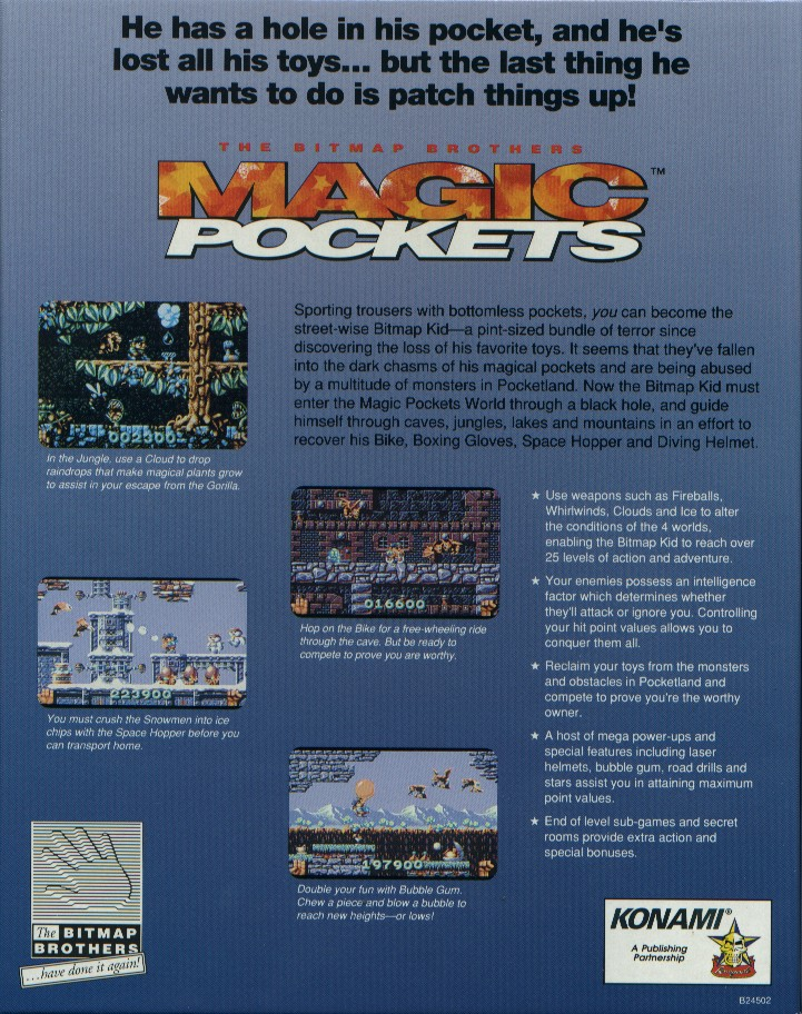 Magic Pockets — box-2D-back (US)