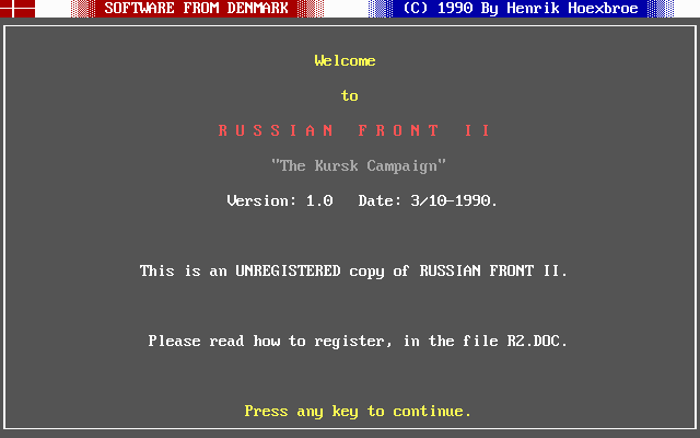 Russian Front II: The Kursk Campaign — sstitle (WOR)