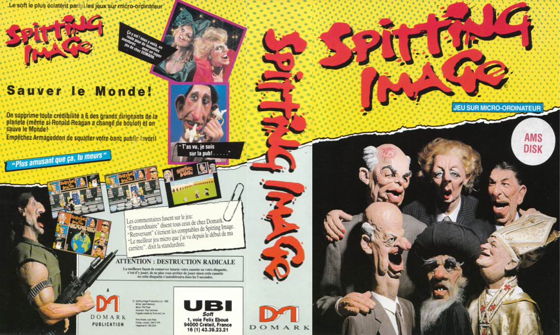 Spitting Image - The Computer Game — box-texture (FR)