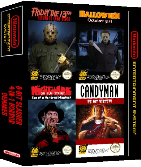 8-Bit Slasher 4-in-1 Horror Demakes — box-3D (WOR)