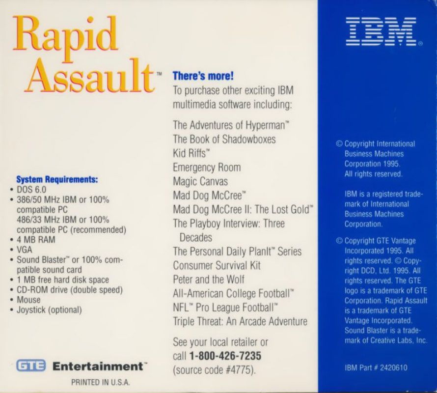 Rapid Assault — box-2D-back (CUS)