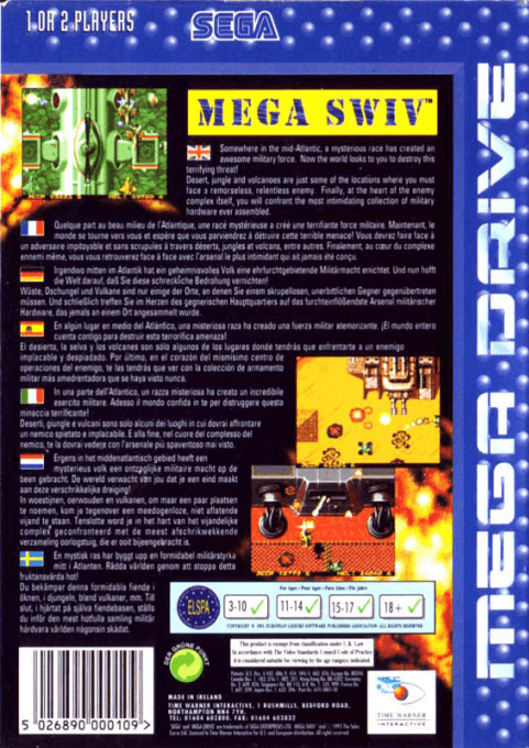 Mega Swiv — box-2D-back (EU)