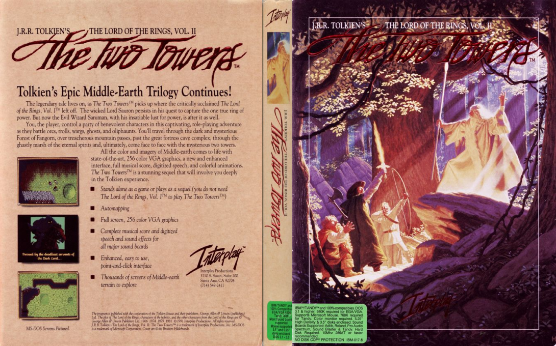 J.R.R. Tolkien's The Lord of the Rings Vol 2 — box-texture (US)