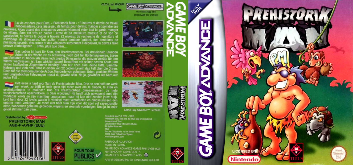 Prehistorik Man — box-texture (EU)