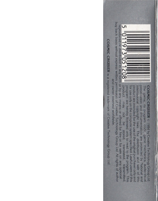 Cosmic Cruiser — box-2D-back (EU)