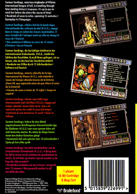 Where In Time Is Carmen Sandiego? — box-2D-back (EU)