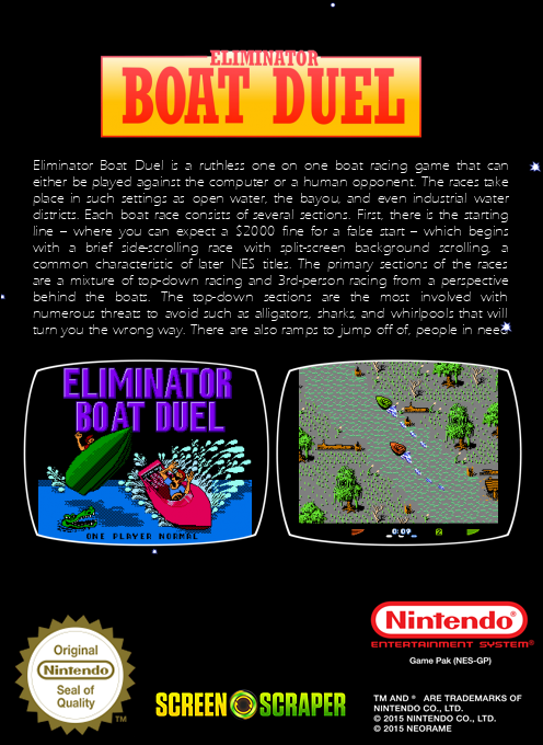 Eliminator Boat Duel — box-2D-back (SS)