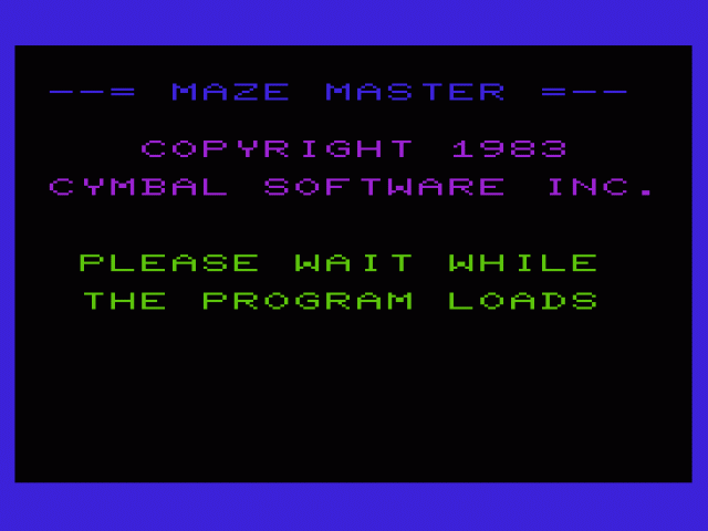 Maze Master — sstitle (WOR)